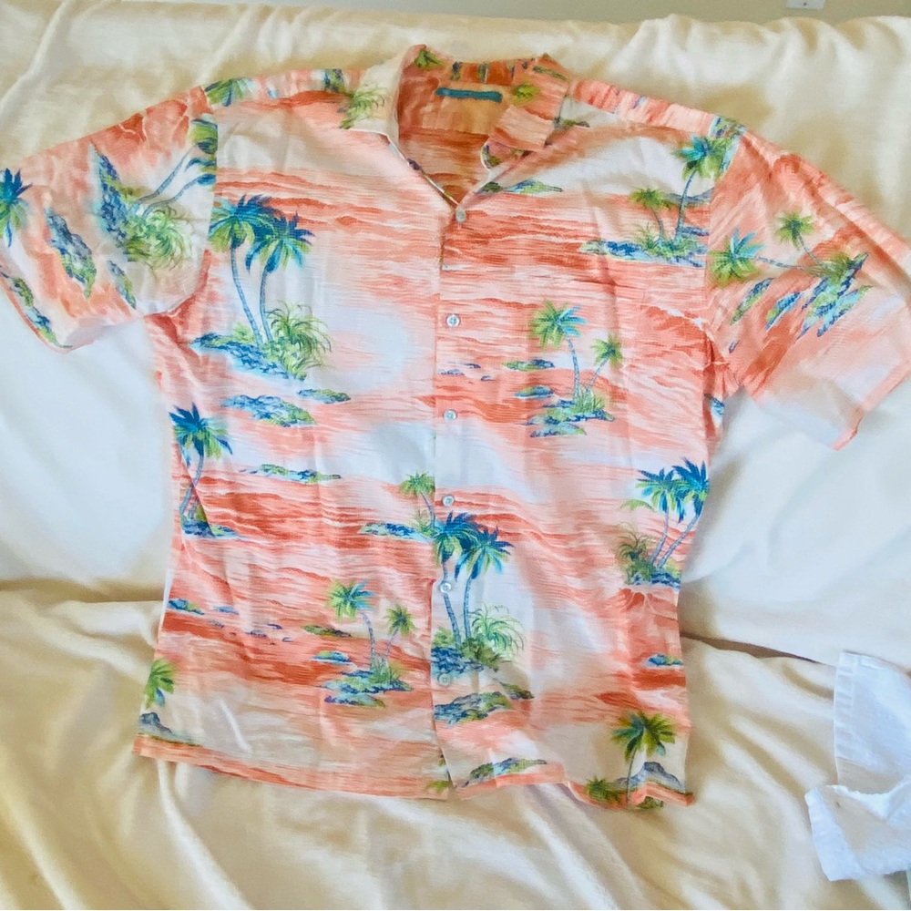 Tropical Print Short Sleeve Shirt